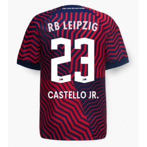 RB Leipzig Castello Lukeba #23 Gostujuci Dres 2023-24 Kratak Rukavima